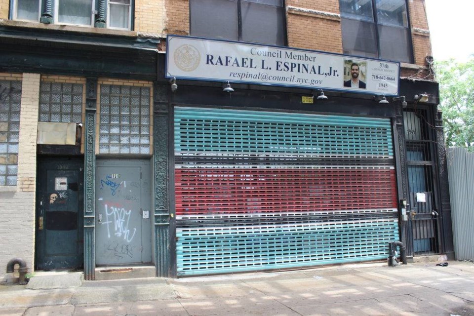 The shuttered District 37 Council Office. Photo: Anna Bradley-Smith for BK Reader.