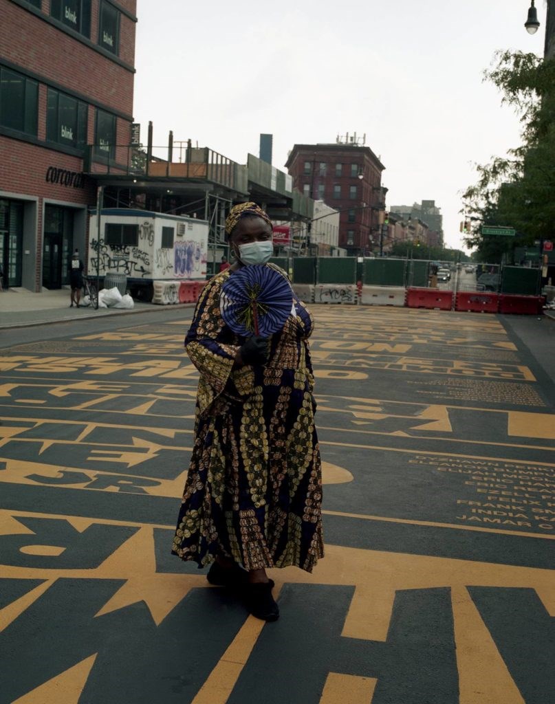 artist, Billie Holiday Theatre, restoration plaza, Black Lives Matter mural, BLM mural