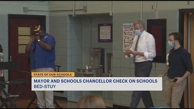 State of Our Schools: Mayor, schools chancellor tour P.S. 59 in Bed-Stuy