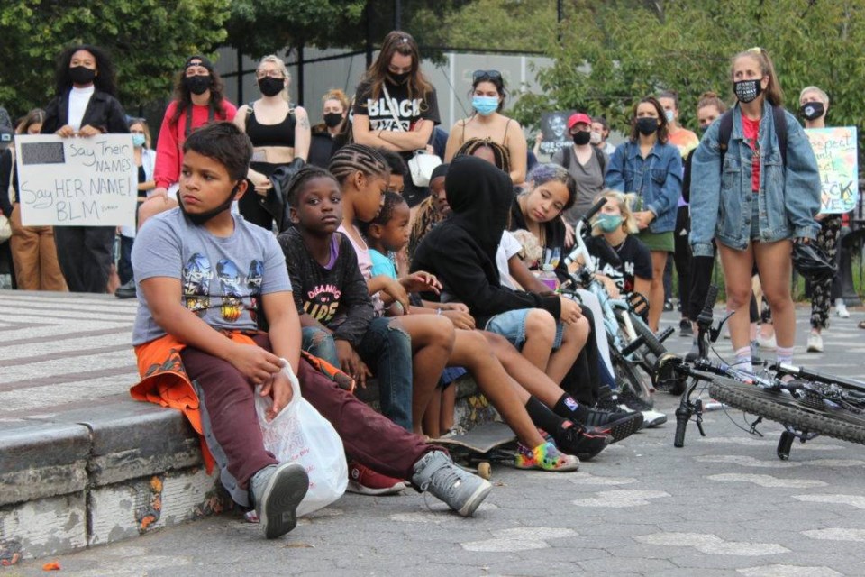 NYPD, protest, Breonna Taylor, Paperboy Prince, Maria Hernandez Park, march