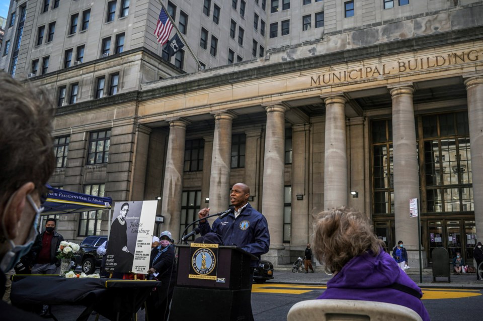 Brooklyn civic building to be named after Justice Ginsburg following two-year push by BP Adams