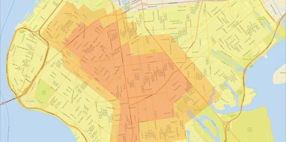 COVID, zones, Brooklyn, coronavirus, red zone