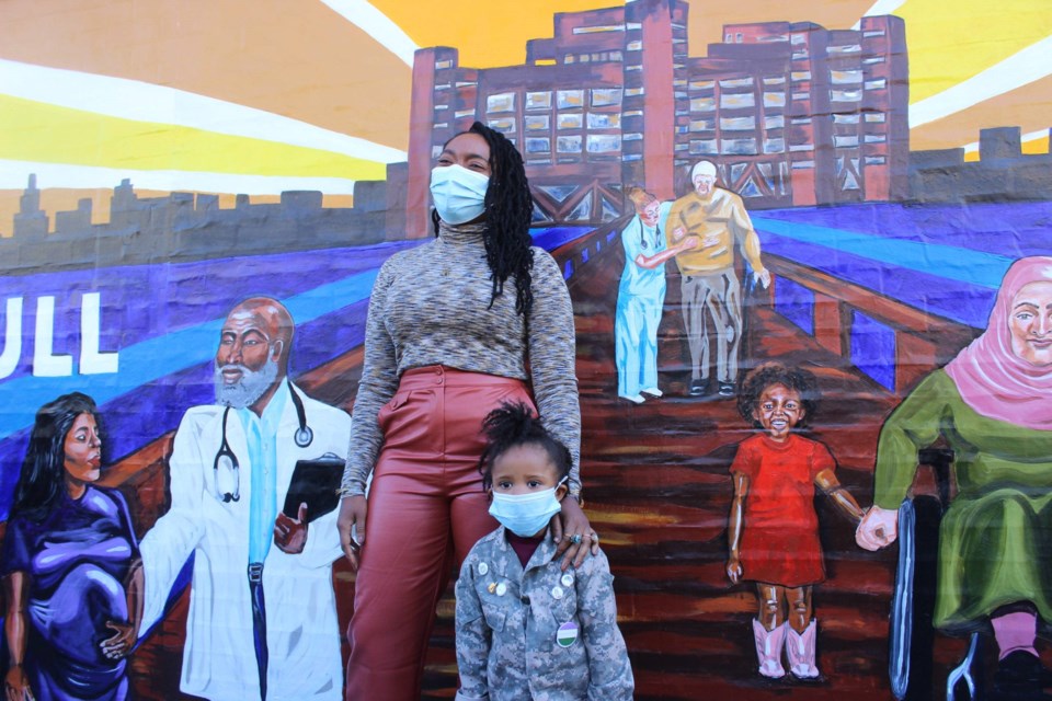 mural, woodhull hospital, imani