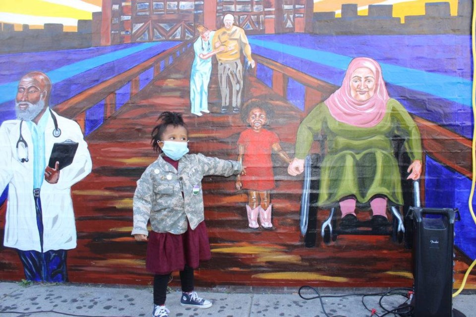 mural, woodhull hospital, imani