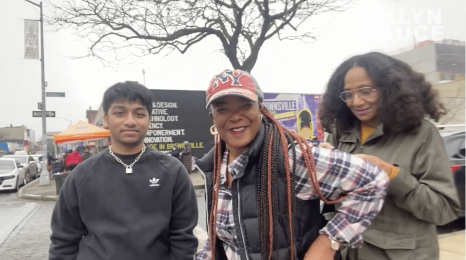 Brooklyn Sauce, Michelline Chassagne, Ayan Rahman, City Point Mall, wine store, Bedford Stuyvesant, Brownsville, Seeds in the Middle, Yiddish NY, food giveaway, clothing