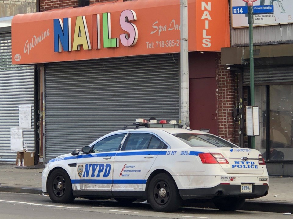 Brownsville NYPD car