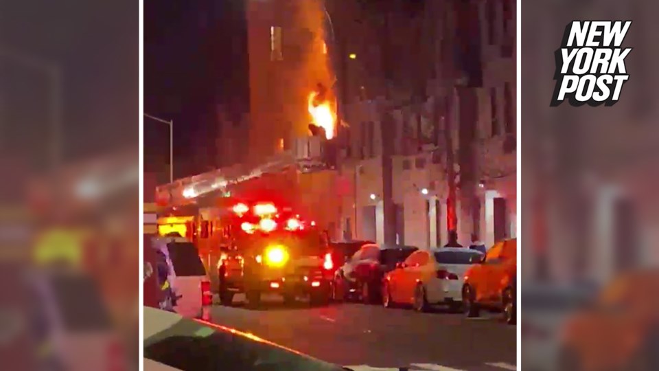 Brooklyn three-alarm fire injures five, including two FDNY firefighters
