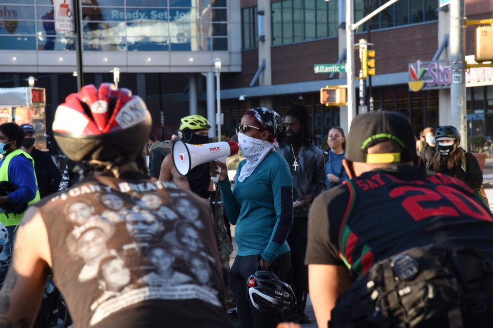 Brooklynites call for justice after killing of Daunte Wright