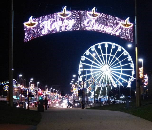 Diwali Celebration in Leicester City, UK.