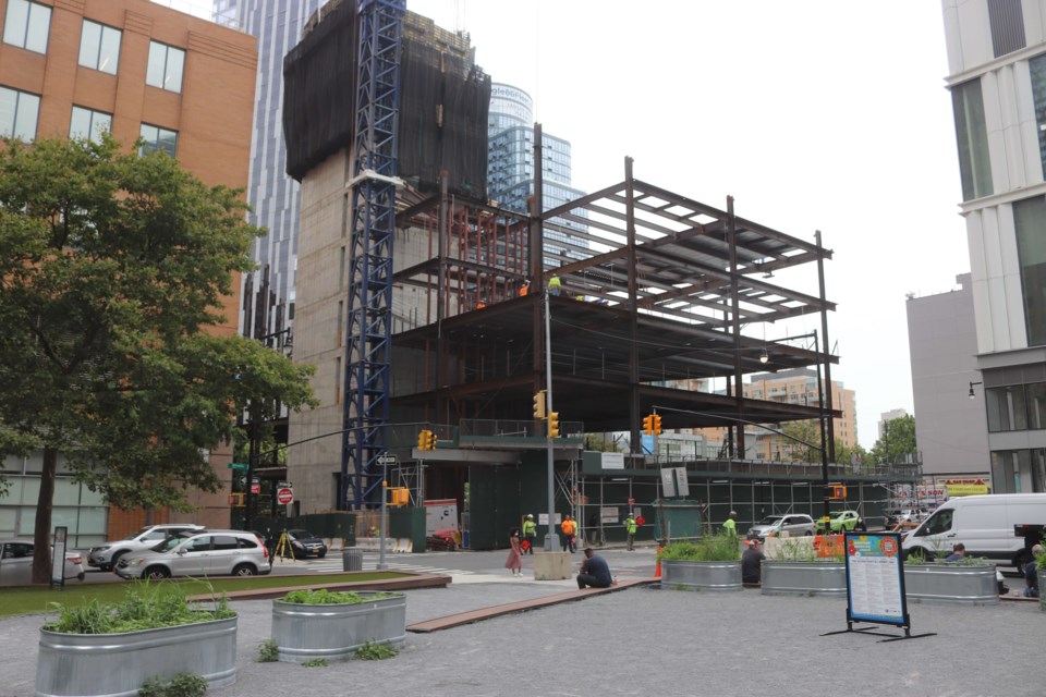Building Starting to Rise on Prominent Site of Former Printing Plant in Downtown Brooklyn