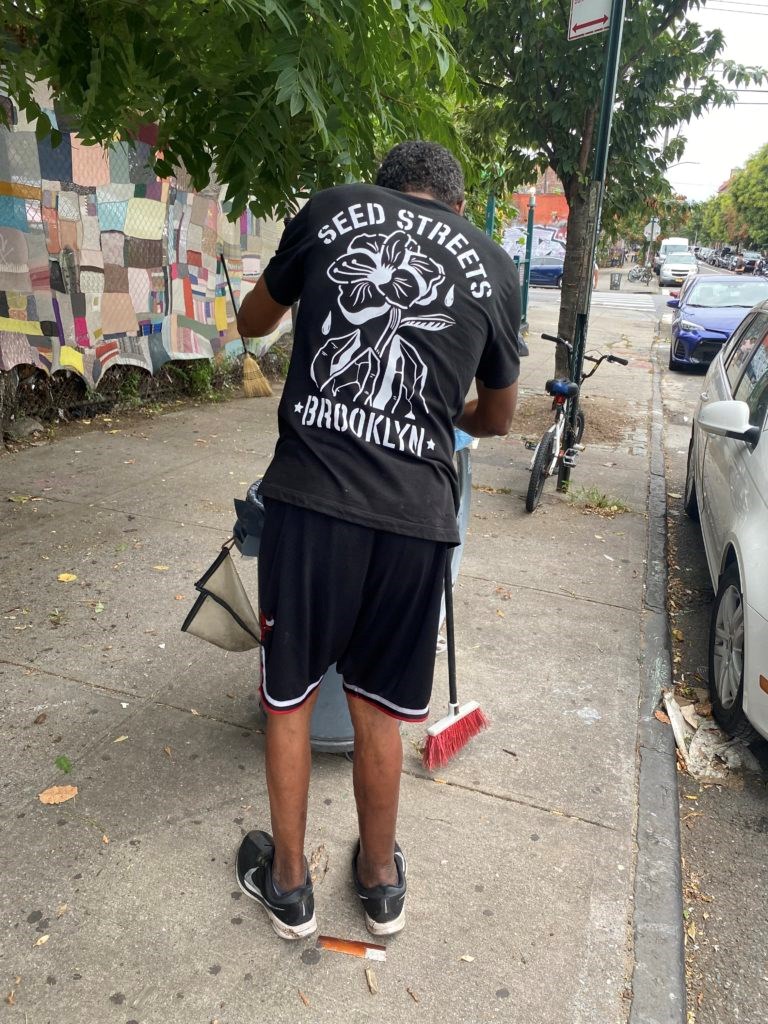 One of FoodBabySoul's neighbors pitching in, earlier in the year. Photo: Provided.