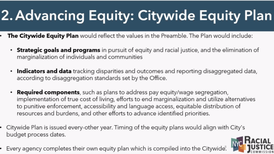 Citywide Equity Plan