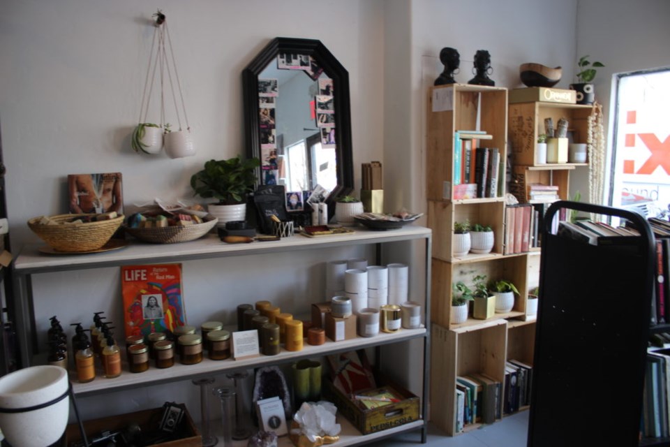 Candles, books and other good for the home at Halsey and Lewis. Photo: Miranda Levingston for the BK Reader.