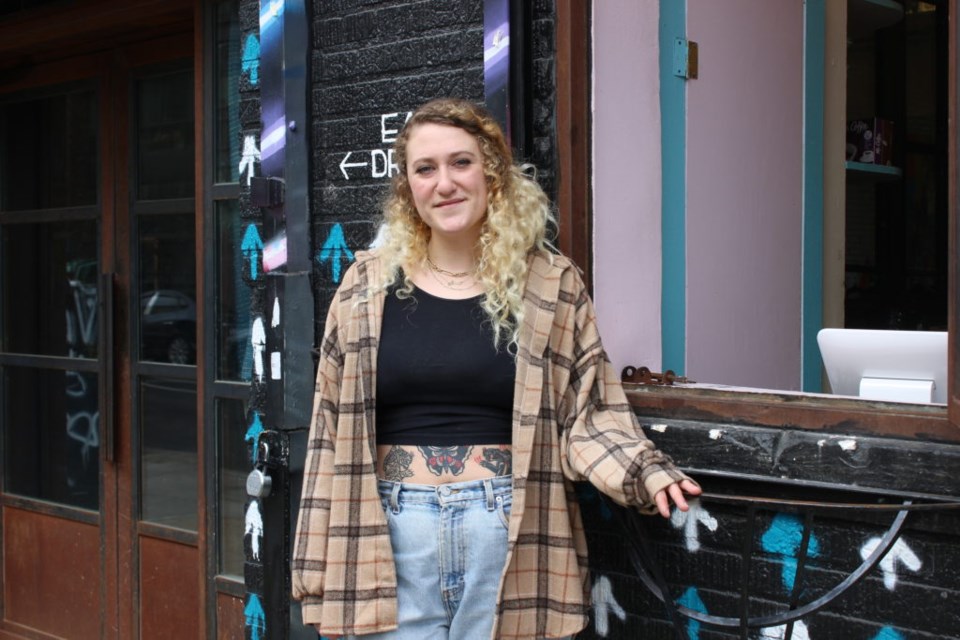 Sarah Khoshaba, aka Soup Queen BK, outside her new eatery, Gunther's. Photo: Miranda Levingston for the BK Reader.