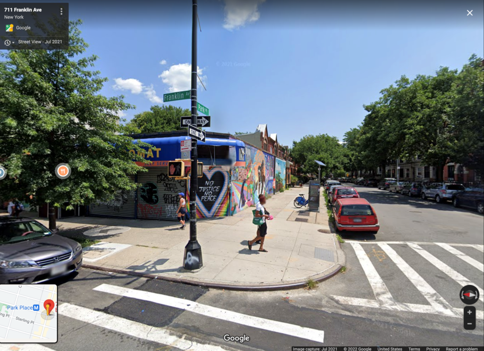 Google Street View image of 711 Franklin Avenue in July 2021.