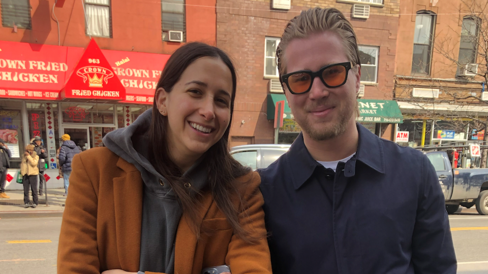 Carly Kreiger and Max Heinberger. Photo: Miranda Levingston for the BK Reader.