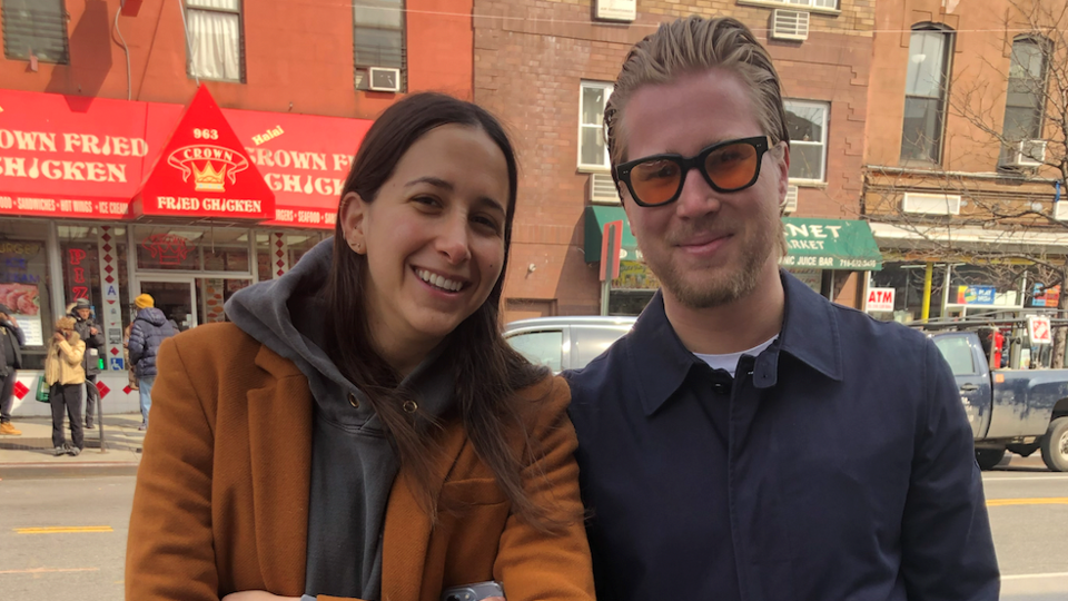 Carly Kreiger and Max Heinberger. Photo: Miranda Levingston for the BK Reader. 