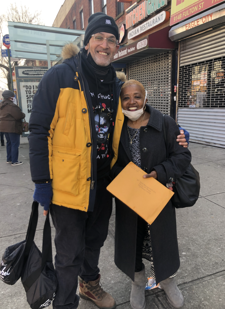 Israel Otiz and Gloria Brown. Photo: Miranda Levingston for the BK Reader.