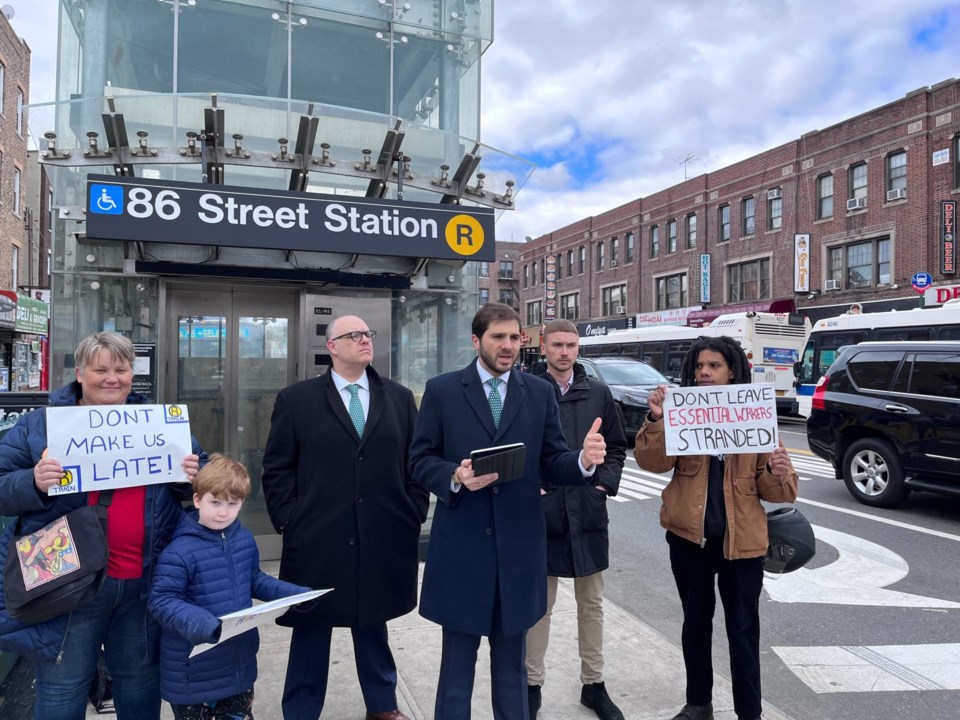 Sen Gounardes R Train Presser 27 March 2