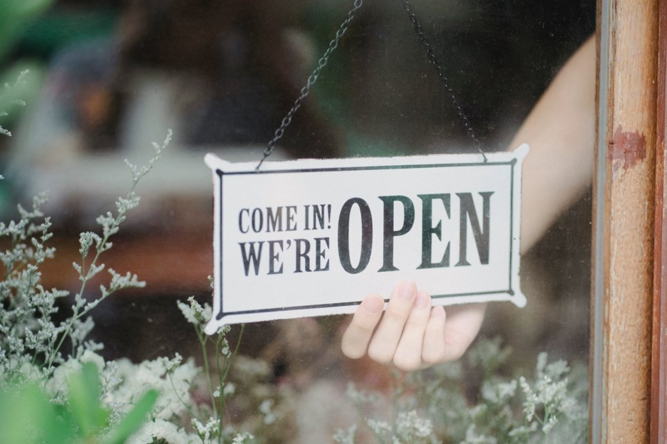 small business, open, open sign, come in