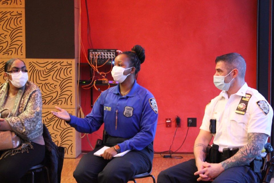 NYPD officer Khalida Wallen, who works for Precinct 77. Photo: Miranda Levingston for the BK Reader. 