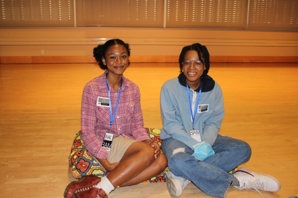 Teeka Duplessis (left) and Izzy Pierre (right) who will be attending Bard and Pratt in the fall, respectively.  Photo: Miranda Levingston for the BK Reader. 