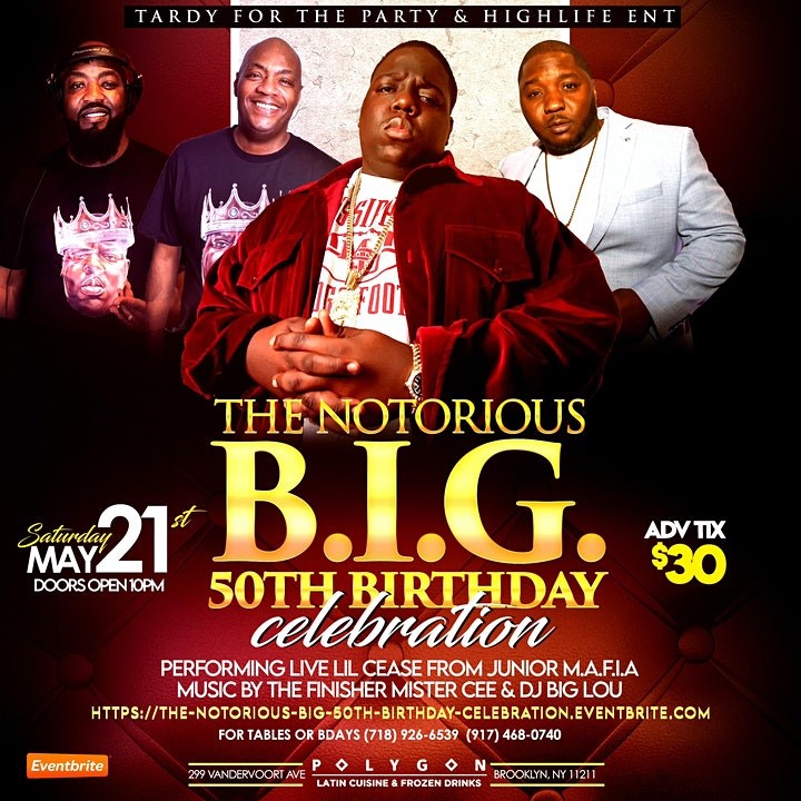 Biggie Smalls Poster Print Notorious BIG Lyrics Birthdays