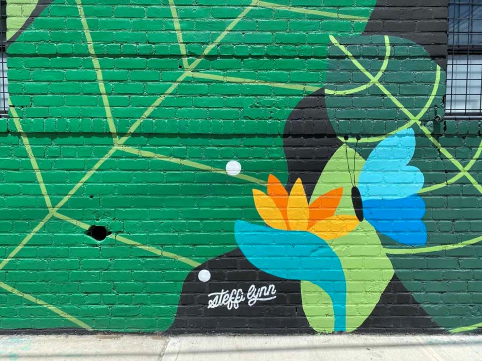 Steffi Lynn signature on her mural located at 573 Johnson Avenue in Bushwick.