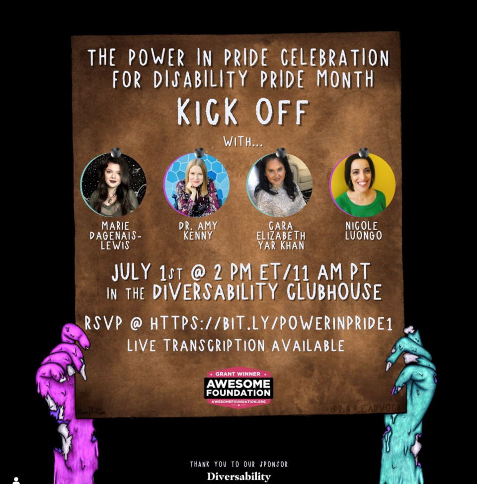Power in Pride Celebration Kick Off event flyer.