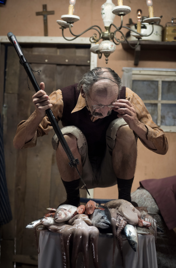 Actors in "300 el x 50 el x 30 el," by FC Bergman tell an entire story without words. Photo: provided by BAM.