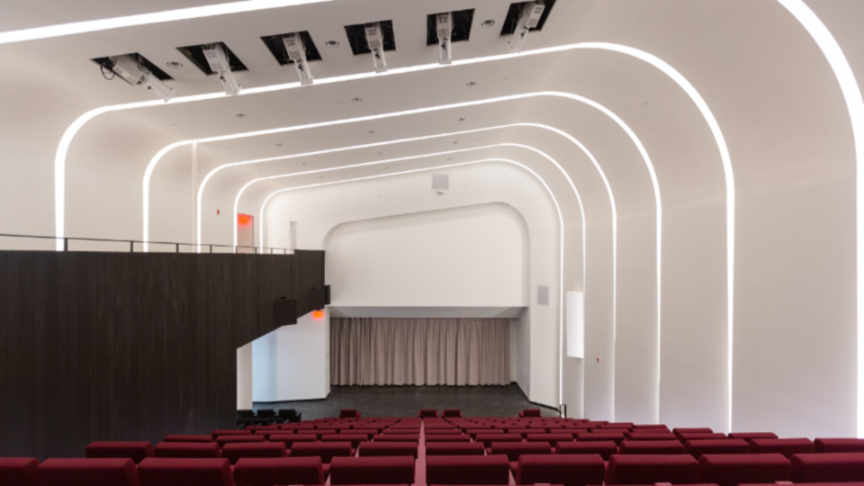 The newly renovated Brooklyn Children’s Museum Auditorium features 180 seats, new lighting, audio and more.