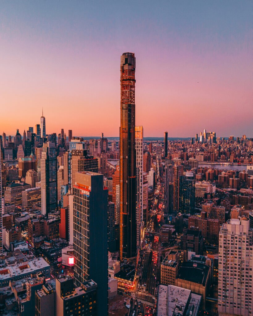 The Brooklyn Tower at sunset. Photo: Supplied by JDS.