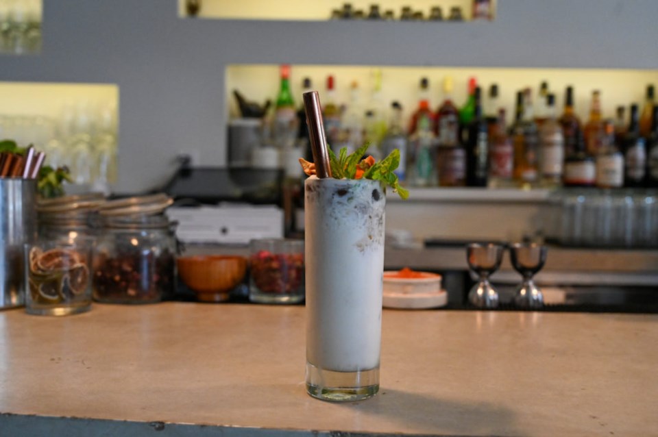 The "boozy bubble tea." Photo: Jonathan Mora for the BK Reader.