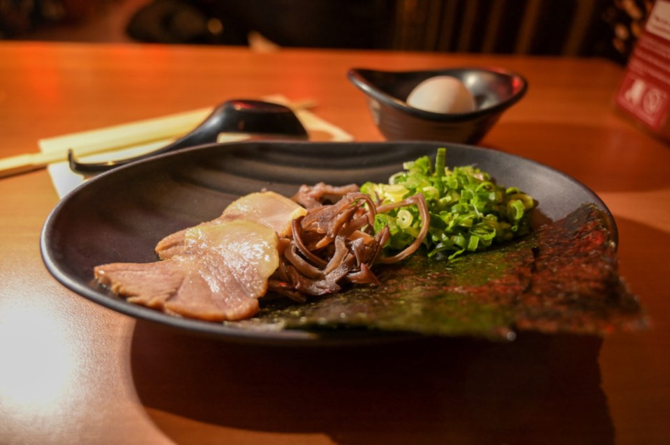 Ramen accompaniments. Photo: Jonathan Mora for the BK Reader.