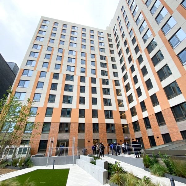 The Chestnut Commons houses 275 affordable apartments and a 34,000-square-foot community center.
