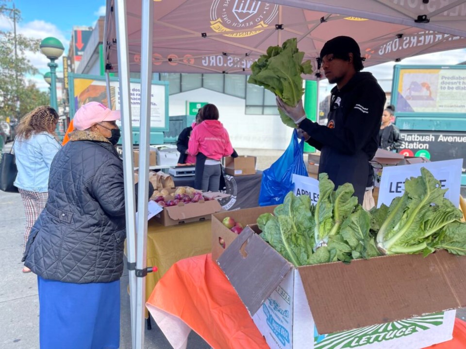 Elite Learners Farm Stand at Flatbush Junction. Photo: Provided/Elite Learners. 