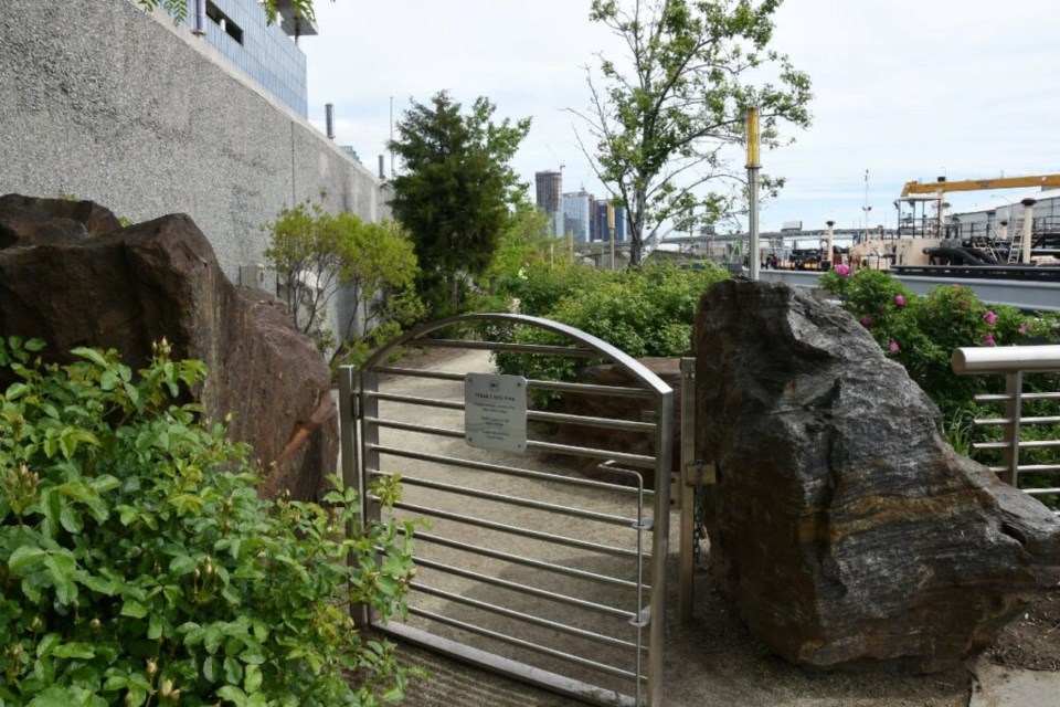 A Snapchat code is located at the entrance of the walk. Photo: provided by DEP.