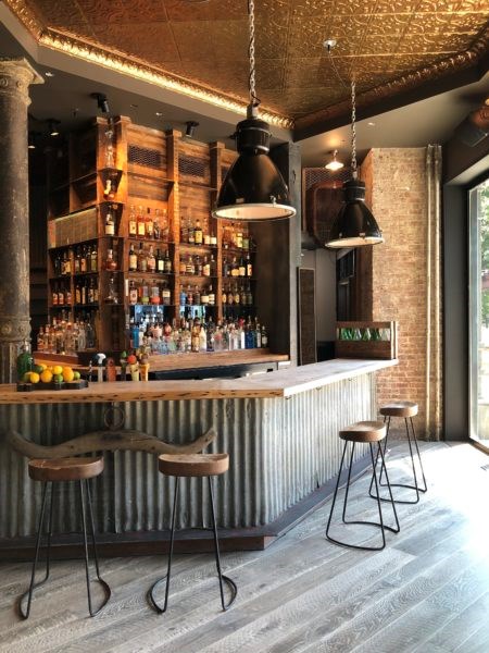 The interior of Morgan's Brooklyn Barbecue. 