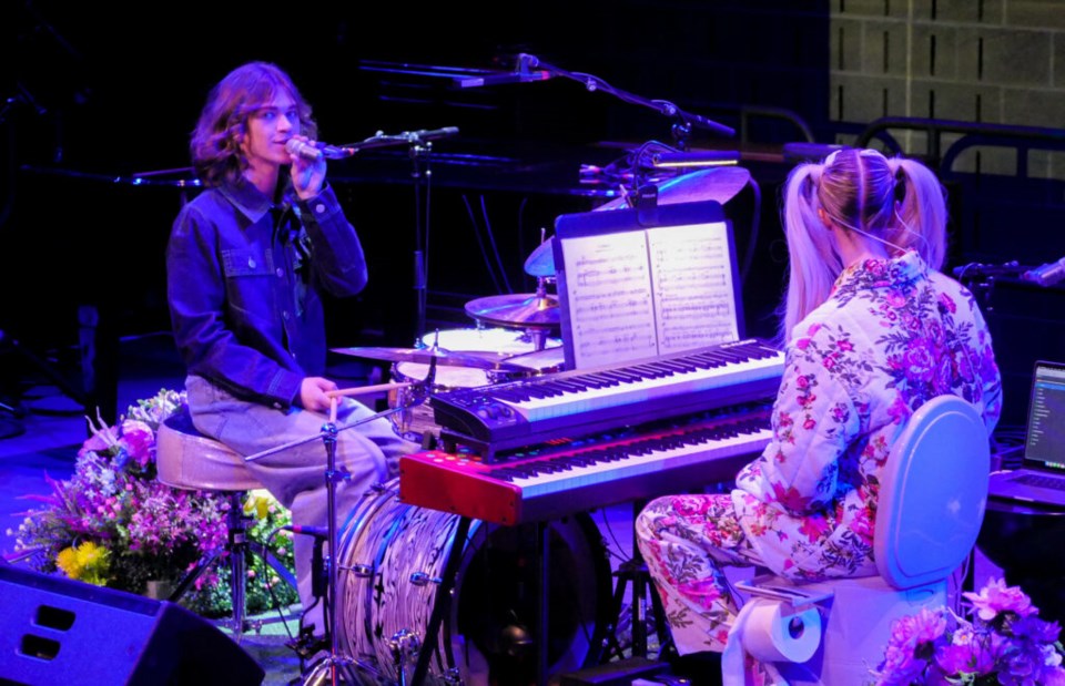 DOMi and JD Beck performing at BRIC JazzFest. Photo: Katey St. John for the BK Reader.