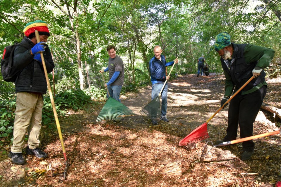 Clearing the paths of Brooklyn's biggest forest. Photo: courtesy of the Prospect Park Alliance.