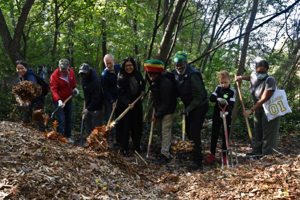 Volunteers at Prospect Park. Photo: courtesy of the Prospect Park Alliance. 