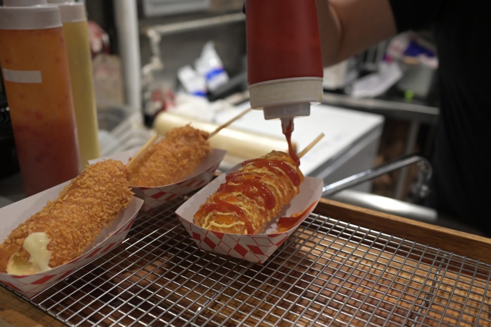 Korean corn dogs. Photo: Jonathan Mora for the BK Reader.