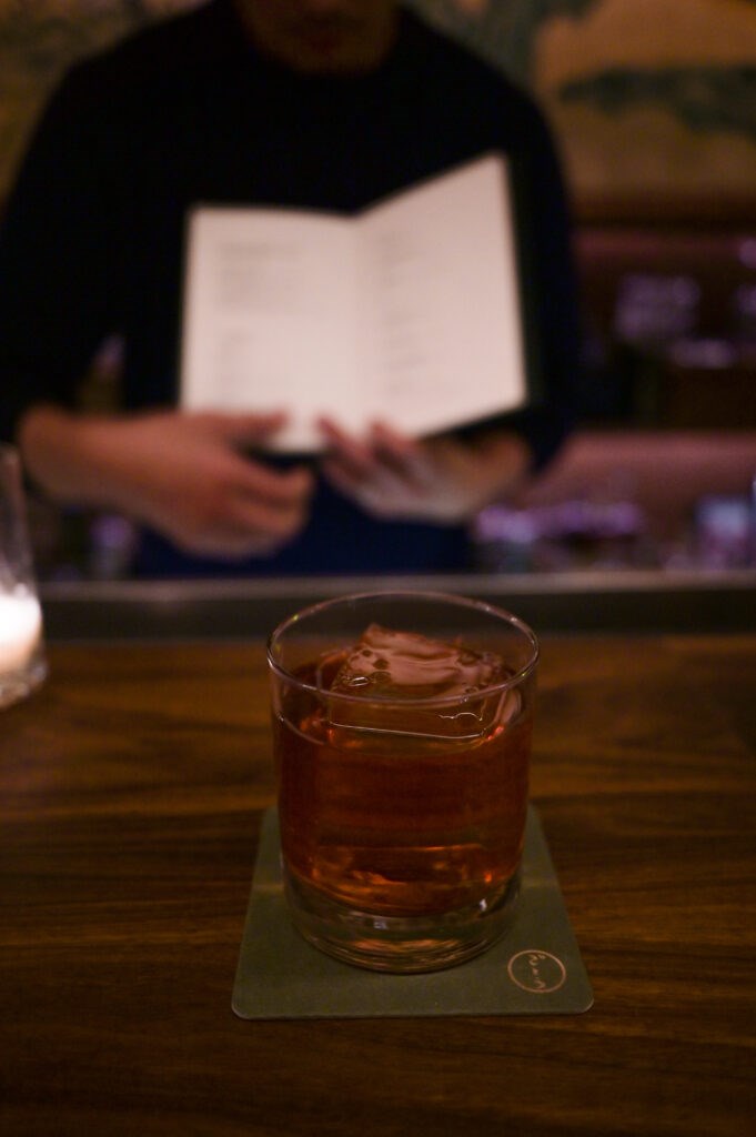 Plum Boulevardier. Photo: Jonathan Mora for BK Reader.