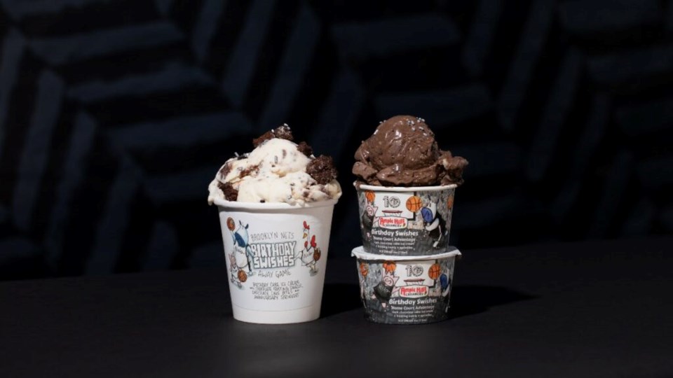 To celebrate 10 years of NBA action in the city, Ample Hills has whipped up two new Nets-inspired ice cream flavors for the 2022-2023 season.