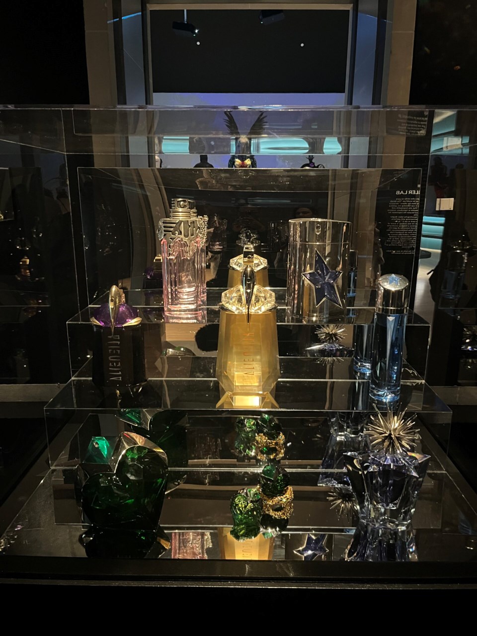 Fragrance rooms display Mugler's scents. Photo: Natasha Knows for the BK Reader. 