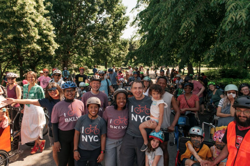 A group of protesters at a Trans Alt rally in Prospect Park. Photo: Provided/ Trans Alt. 