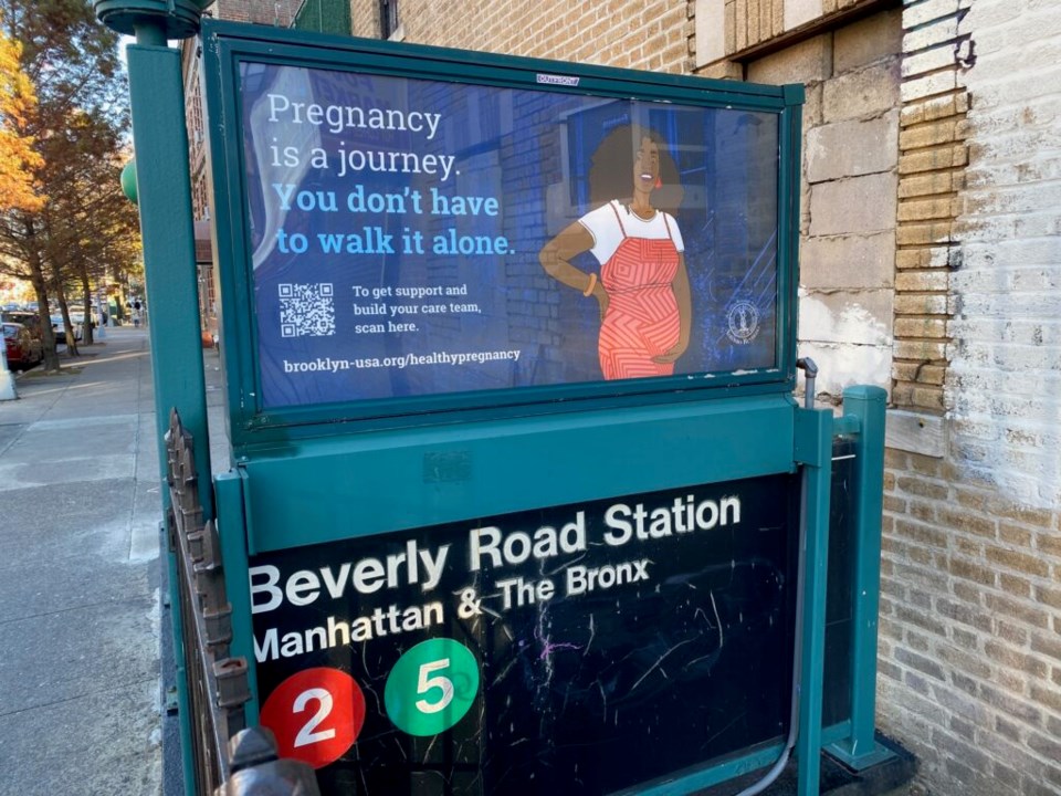 One of the ads that make up a $250,000 public information push by Brooklyn Borough President Antonio Reynoso. Photo: Elizabeth Lepro for the BK Reader.