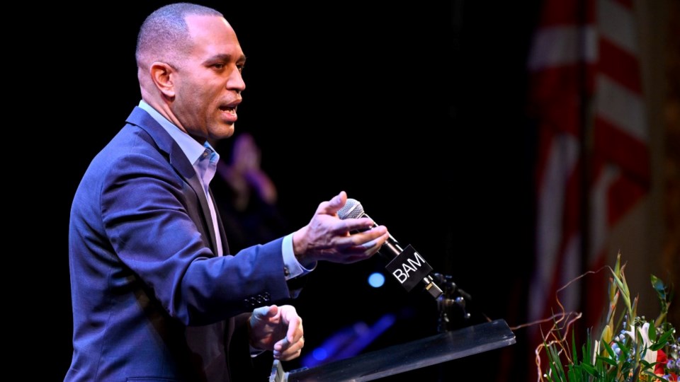 Rep. Hakeem Jeffries (D-NY) speaks onstage during the 37th Annual Brooklyn Tribute to Dr. Martin Luther King, Jr.