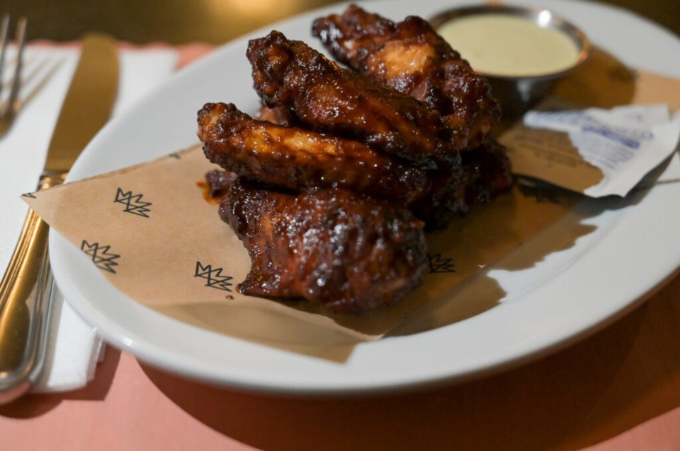 Three Maples wings. Photo: Jonathan Mora for BK Reader.