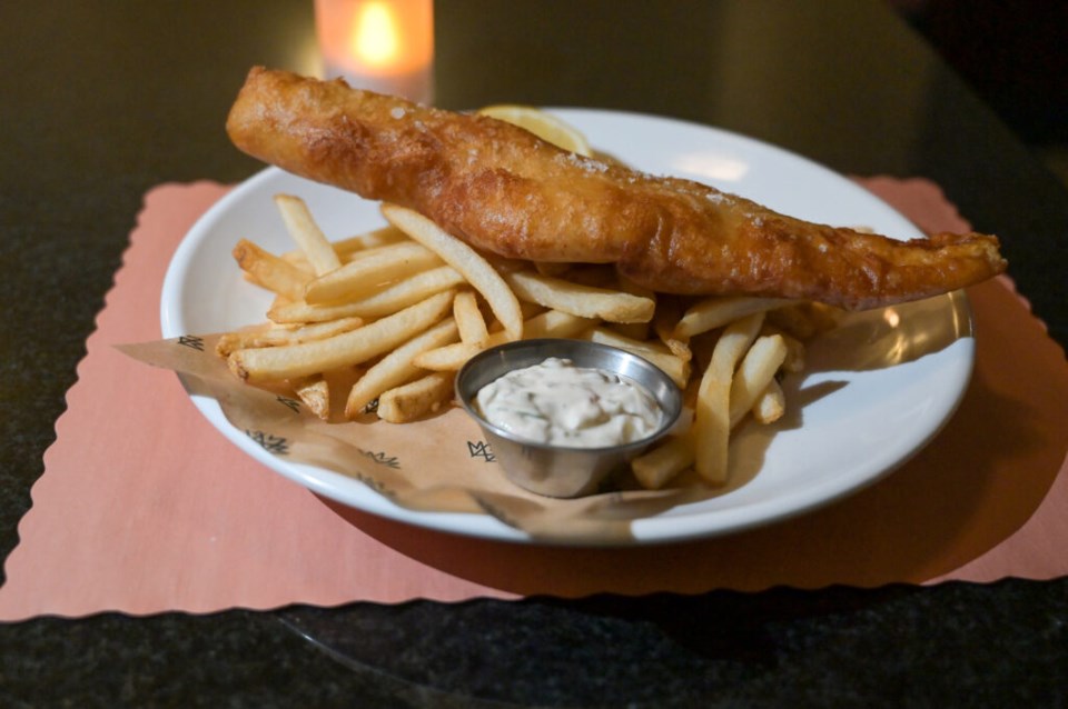 Three Maples fish 'n chips. Photo: Jonathan Mora for BK Reader.